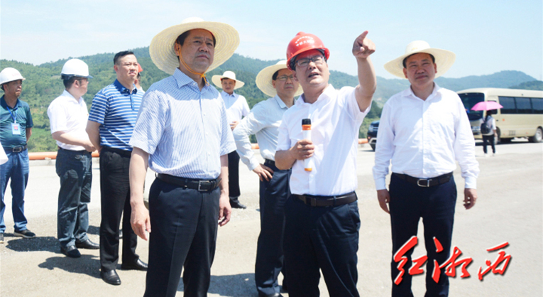湘西州委书记虢正贵督导张吉怀铁路(湘西段)建设