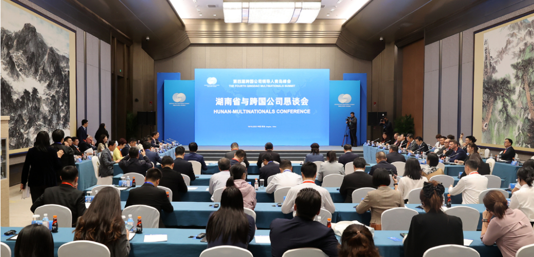 湖南省与跨国公司恳谈会在青岛举行